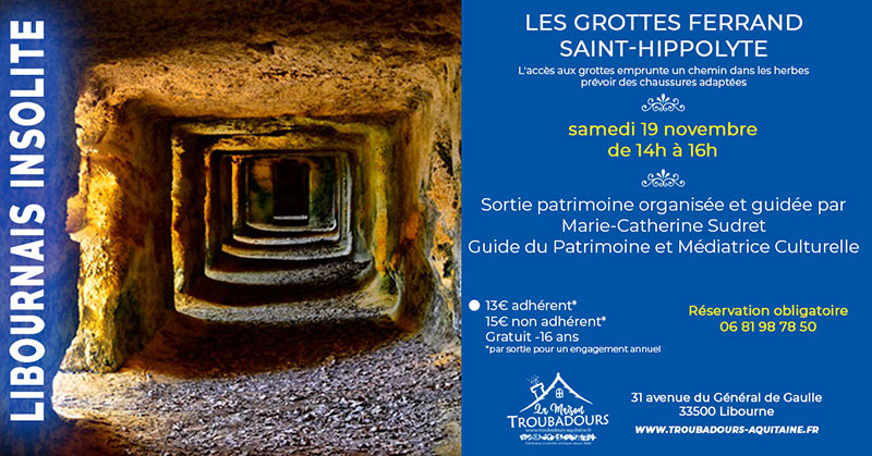Lire la suite à propos de l’article Sortie patrimoine insolite : Les grottes Ferrand de Saint-Hippolyte